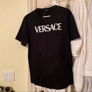 Black Versace Medusa T-Shirt.